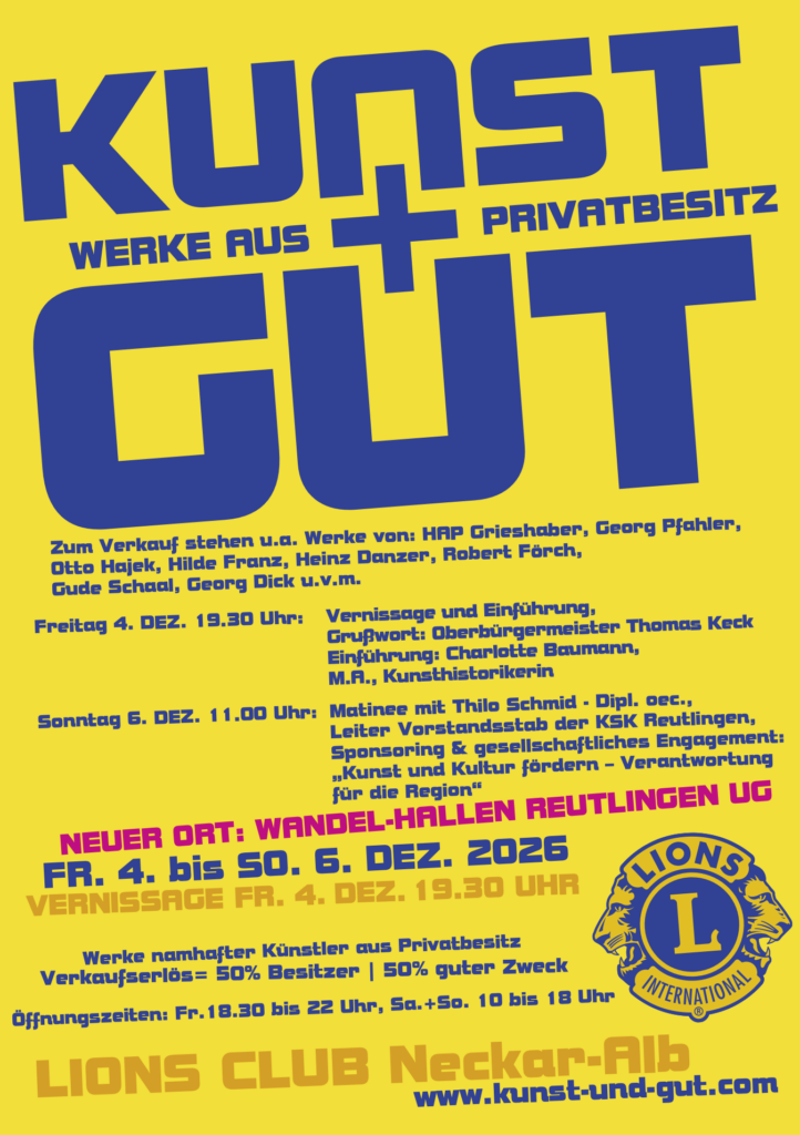 Flyer KUNST UND GUT 2026